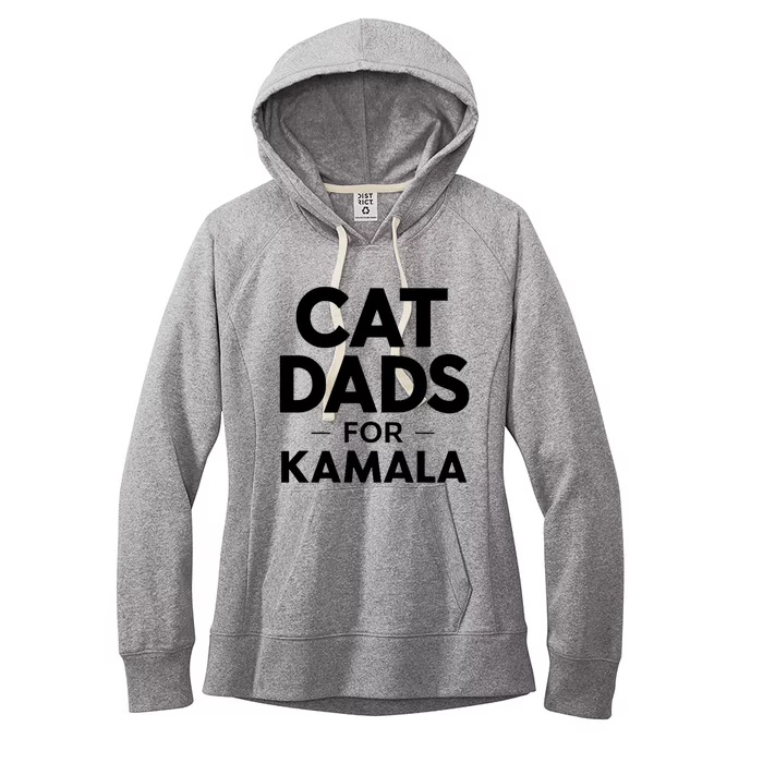 Cat Dads For Kamala President Harris Democrat Vote Blue 2024 Women's Fleece Hoodie