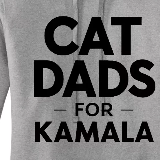 Cat Dads For Kamala President Harris Democrat Vote Blue 2024 Women's Pullover Hoodie