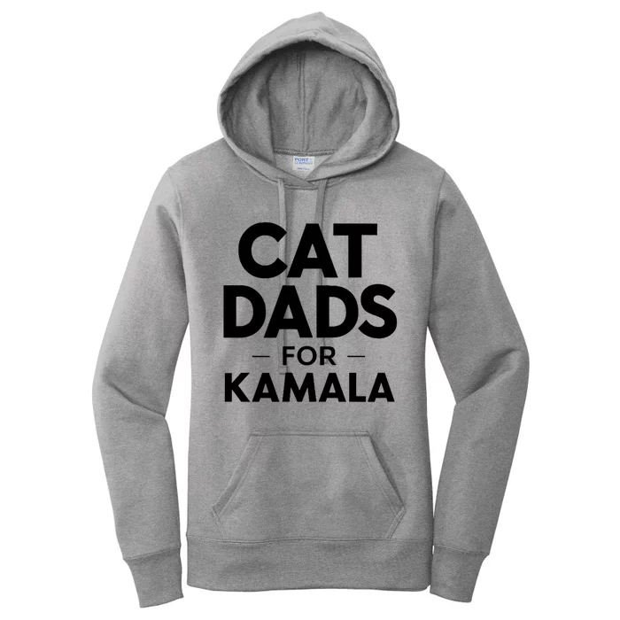 Cat Dads For Kamala President Harris Democrat Vote Blue 2024 Women's Pullover Hoodie