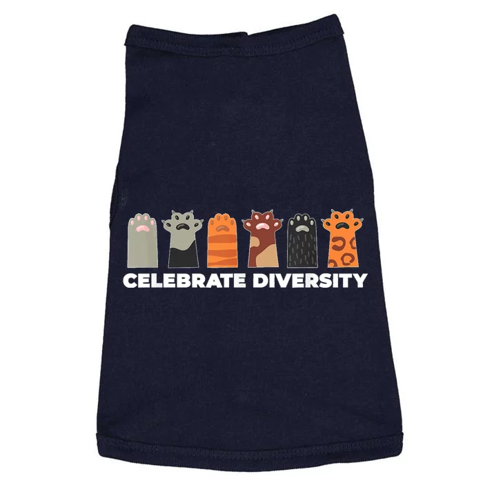 Celebrate Diversity Funny Cat Owner Gift For Cat Lover Paws Doggie Tank