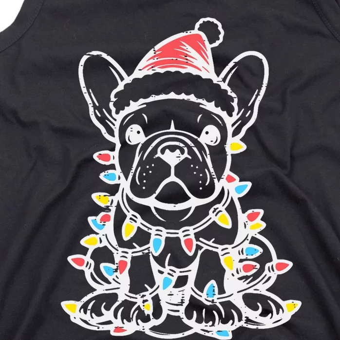 Christmas Dog French Bulldog Xmas Frenchie Tank Top