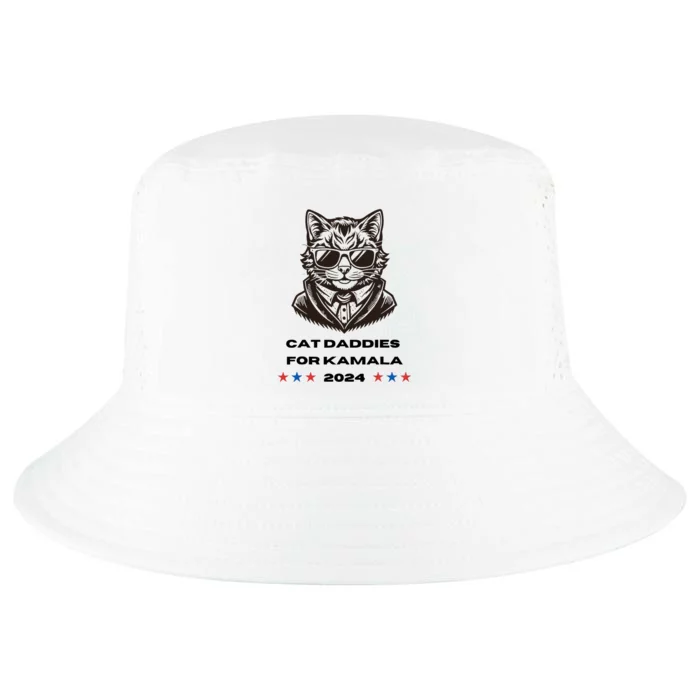 Cat Daddies For Kamala Funny Cat Dad Vote Election 2024 Cool Comfort Performance Bucket Hat