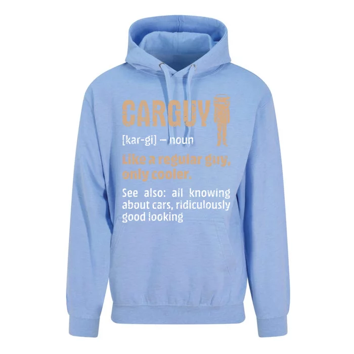 Carguy Definition Funny Friend Car Lover Cars Themed Meaningful Gift Unisex Surf Hoodie