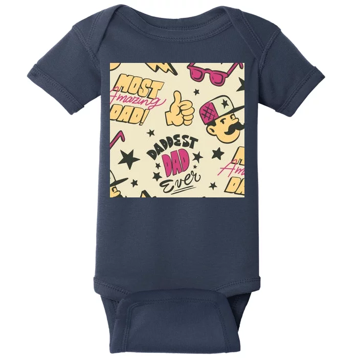 Cool Dad Father's Day Baby Bodysuit