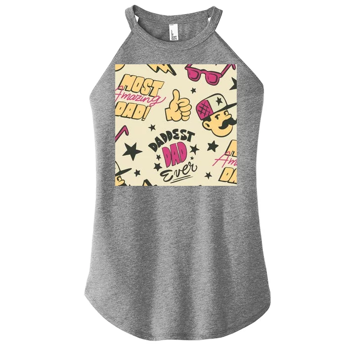 Cool Dad Father's Day Women’s Perfect Tri Rocker Tank