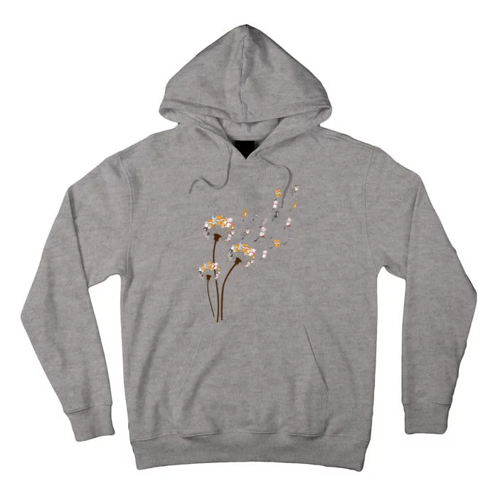 Cat Dandelion Funny Gift For Cat Lovers Tall Hoodie