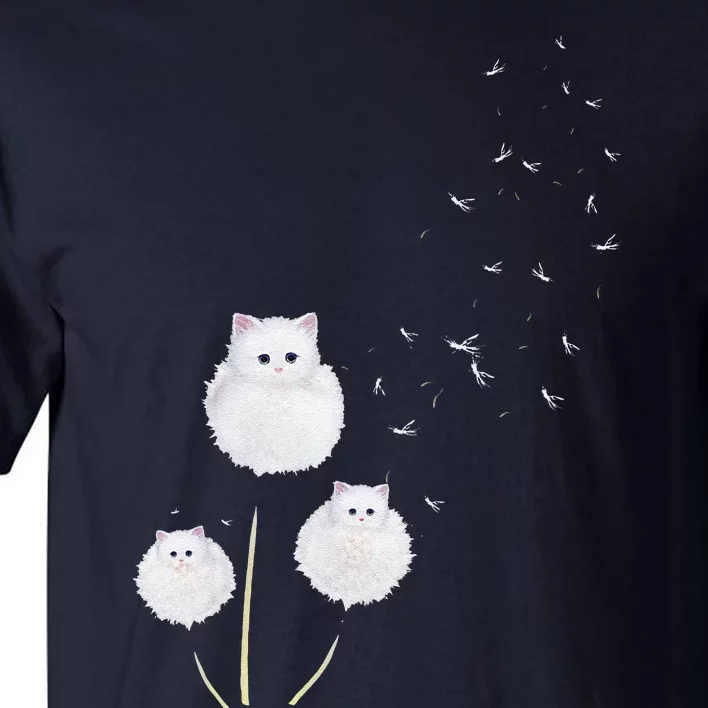 Cat Dandelion Flower Cat Lover Gifts Tall T-Shirt