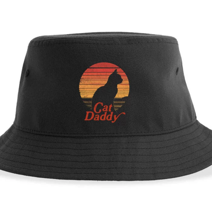 Cat Daddy Funny Cat Lover Cat Dad Sustainable Bucket Hat