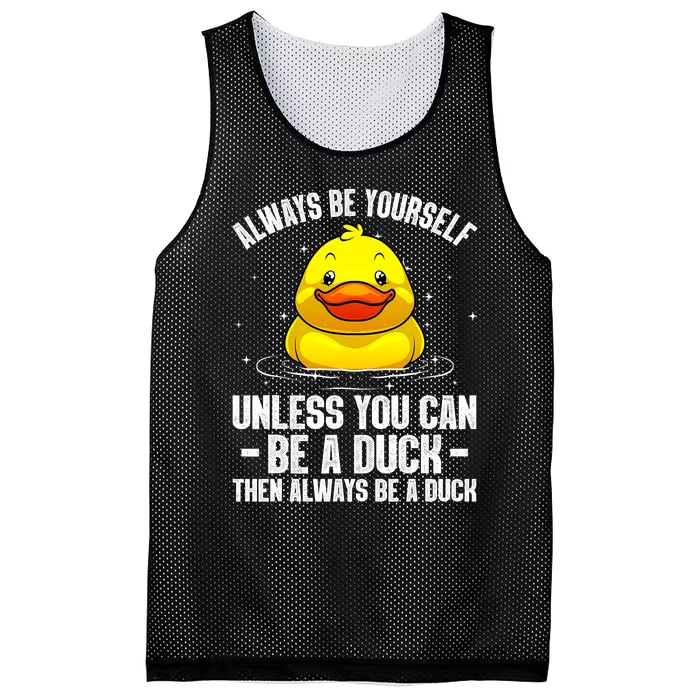 Cute Duck For  Aquatic Bird Rubber Duck Lovers Mesh Reversible Basketball Jersey Tank