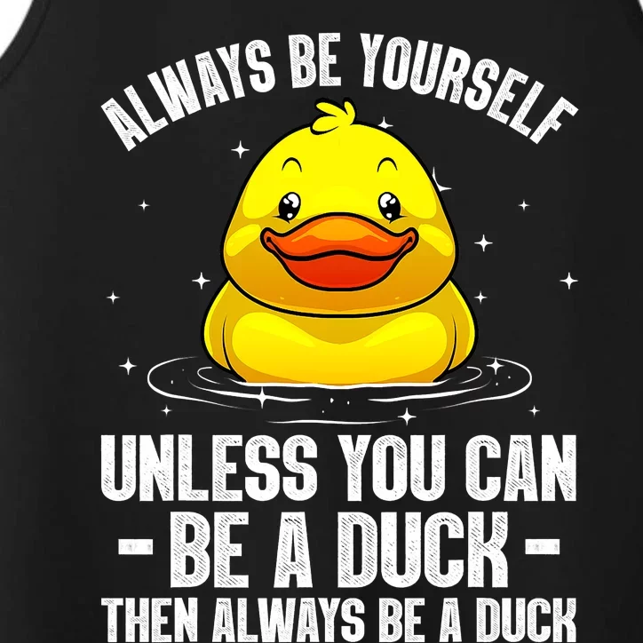 Cute Duck For  Aquatic Bird Rubber Duck Lovers Performance Tank