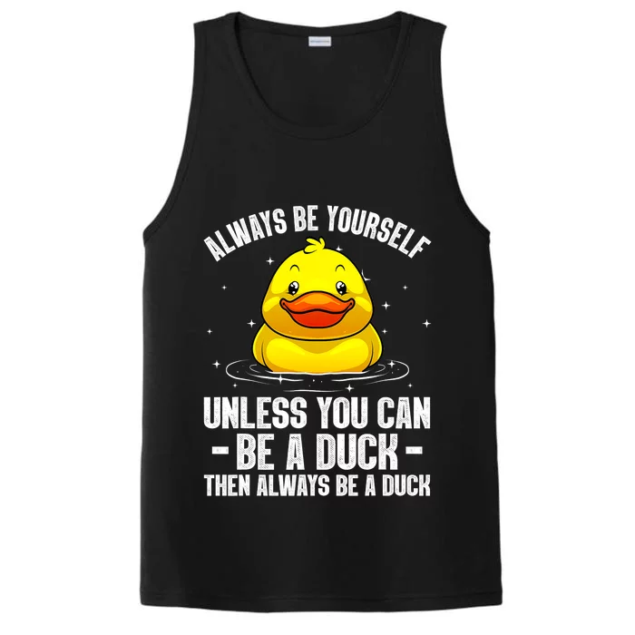 Cute Duck For  Aquatic Bird Rubber Duck Lovers Performance Tank