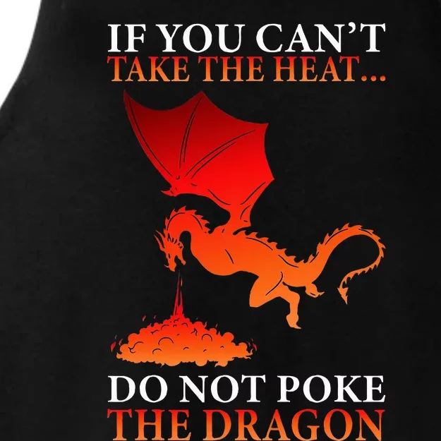 Cool Dragon Flamespewing Flying Mythical Creature Ladies Tri-Blend Wicking Tank