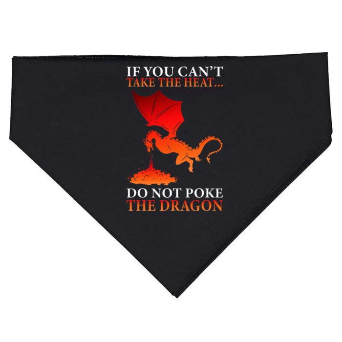 Cool Dragon Flamespewing Flying Mythical Creature USA-Made Doggie Bandana