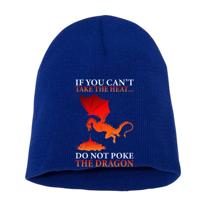 Cool Dragon Flamespewing Flying Mythical Creature Short Acrylic Beanie