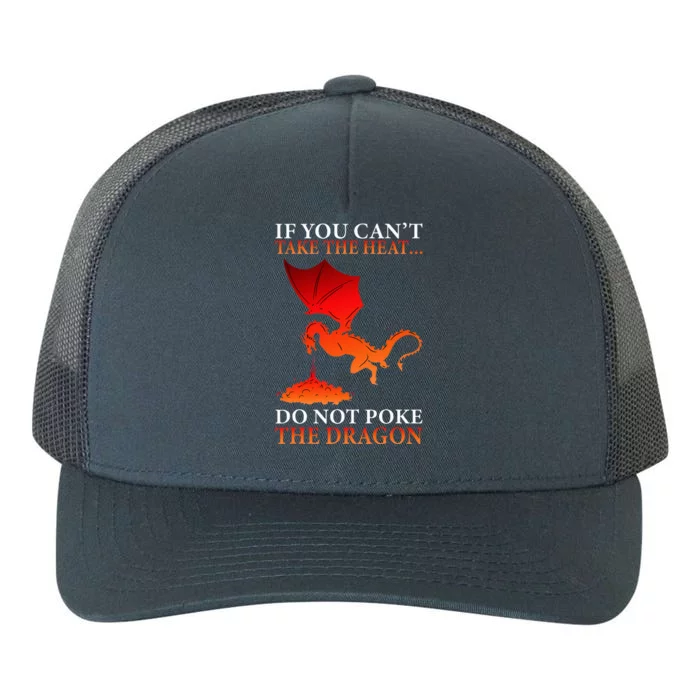 Cool Dragon Flamespewing Flying Mythical Creature Yupoong Adult 5-Panel Trucker Hat