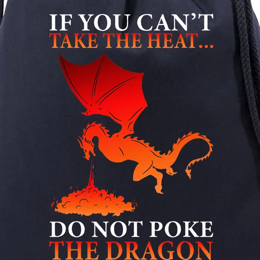 Cool Dragon Flamespewing Flying Mythical Creature Drawstring Bag