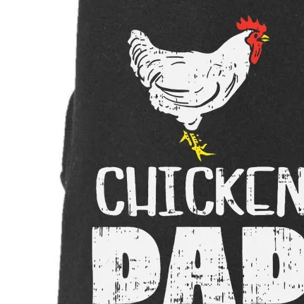 Chicken Dad Farm Animal Farming Life Farmer Rancher Doggie 3-End Fleece Hoodie