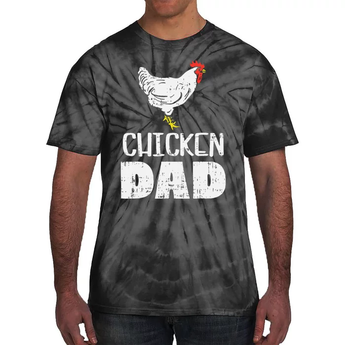 Chicken Dad Farm Animal Farming Life Farmer Rancher Tie-Dye T-Shirt