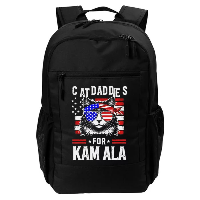 Cat Daddies For Kamala Vintage Usa Patriotic Madam President Daily Commute Backpack