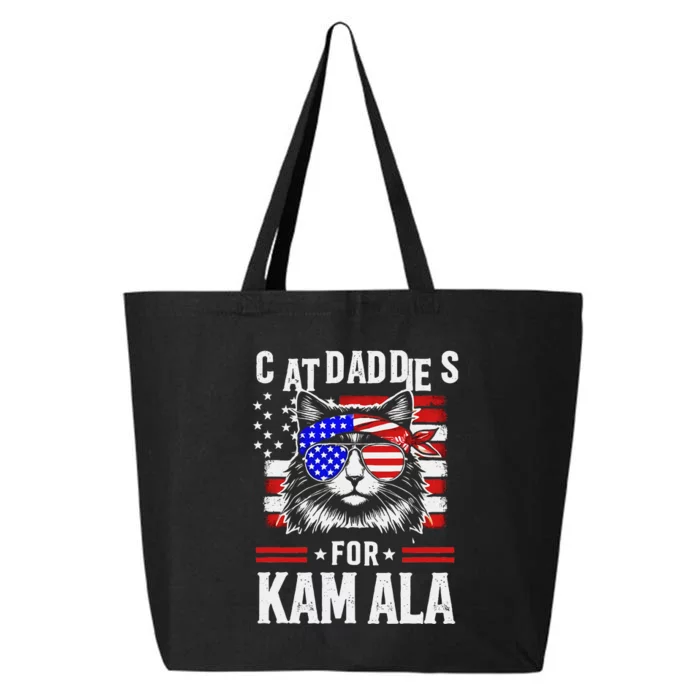 Cat Daddies For Kamala Vintage Usa Patriotic Madam President 25L Jumbo Tote