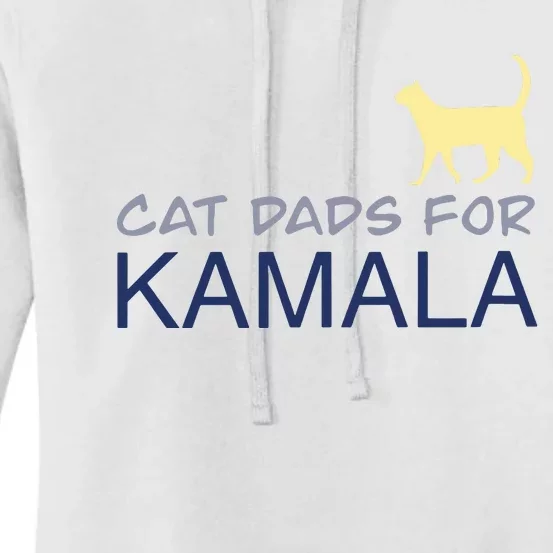 Cat Dads For Kamala Harris For President 2024 Women's Pullover Hoodie