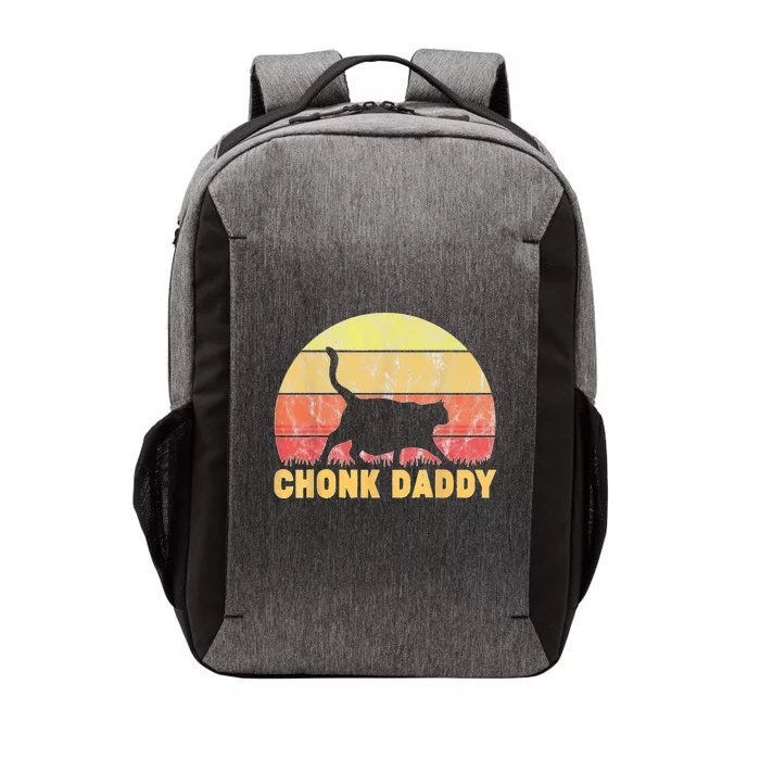 Chonk Daddy Fat Cat Dad Lover Meme Gifts Vector Backpack