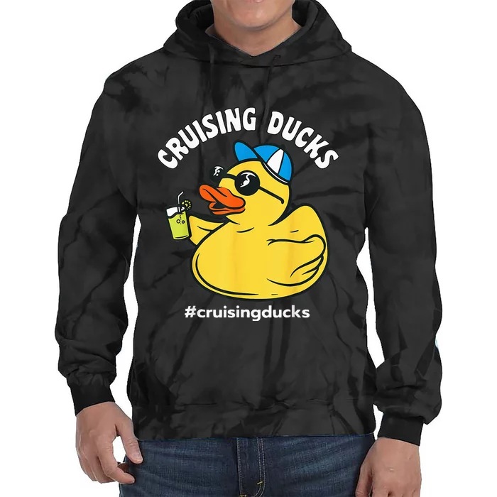 Cruising Ducks Family Cruise Matching Cruise Duck Tie Dye Hoodie