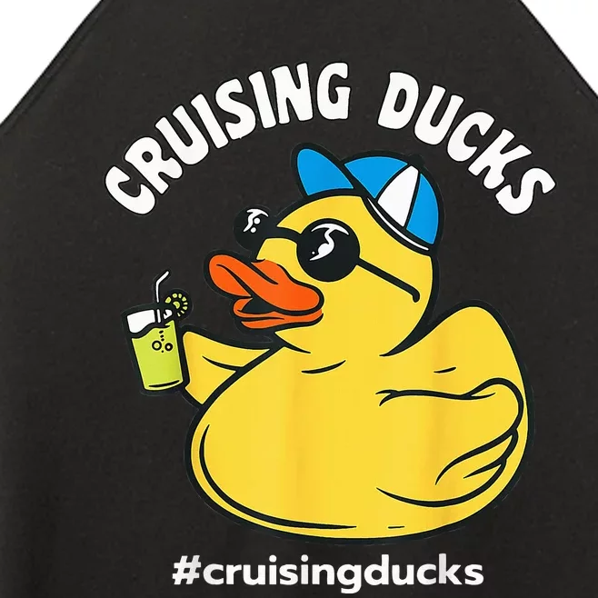 Cruising Ducks Family Cruise Matching Cruise Duck Women’s Perfect Tri Rocker Tank