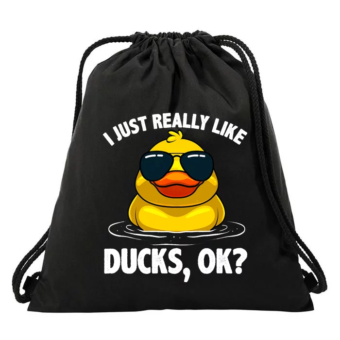 Cool Ducks For Duck Lovers Owner Duck Hunting Bird Drawstring Bag