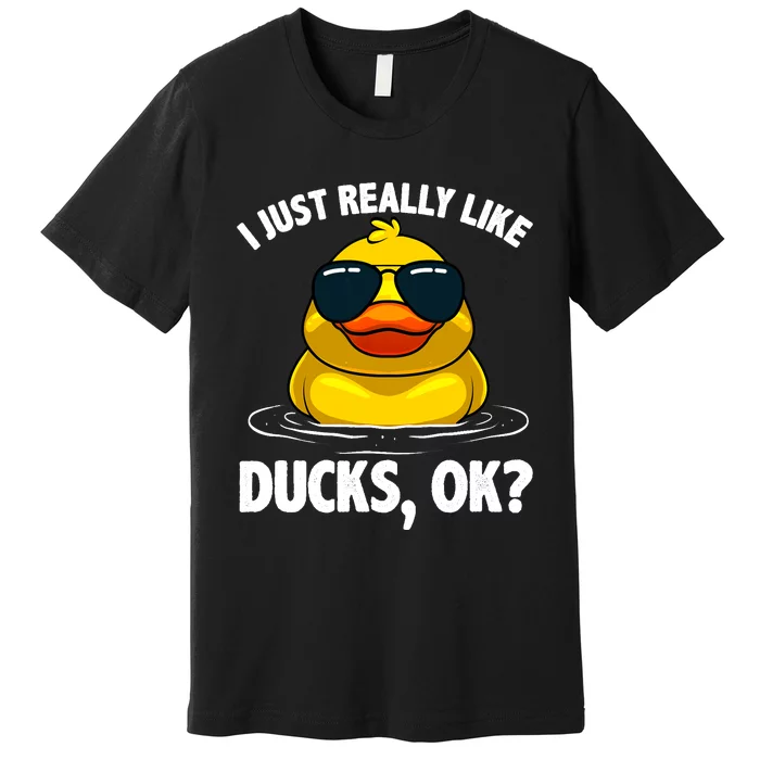 Cool Ducks For Duck Lovers Owner Duck Hunting Bird Premium T-Shirt