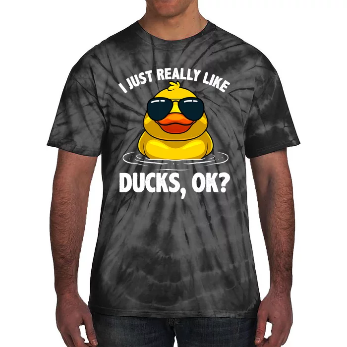 Cool Ducks For Duck Lovers Owner Duck Hunting Bird Tie-Dye T-Shirt