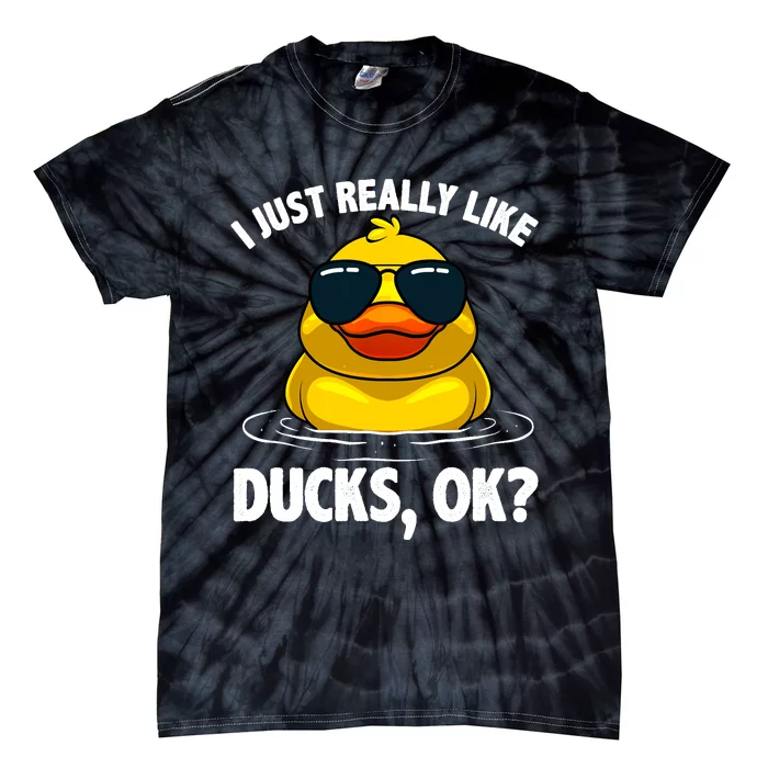 Cool Ducks For Duck Lovers Owner Duck Hunting Bird Tie-Dye T-Shirt