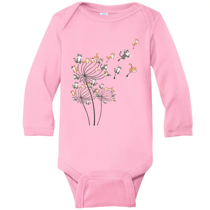 Cute Dandelion Flower Baby Long Sleeve Bodysuit