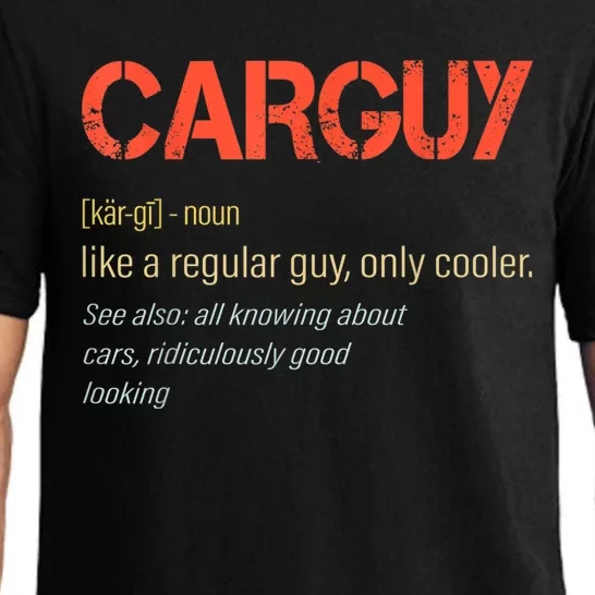 Carguy Definition Funny Car Guy Collector Owner Car Pajama Set