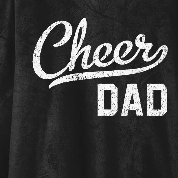 Cheer Dad Funny Papa Official Cheerleader Bodyguard Hooded Wearable Blanket