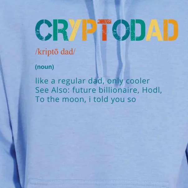 Cryptodad Definition Funny Future Billionaire Unisex Surf Hoodie