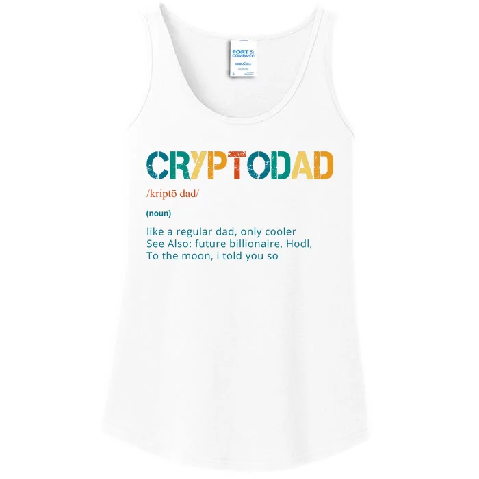 Cryptodad Definition Funny Future Billionaire Ladies Essential Tank