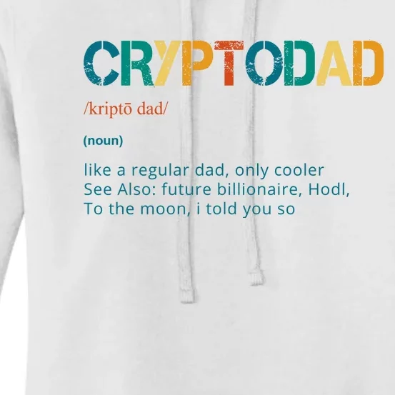 Cryptodad Definition Funny Future Billionaire Women's Pullover Hoodie