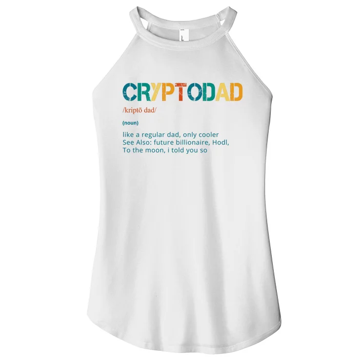 Cryptodad Definition Funny Future Billionaire Women’s Perfect Tri Rocker Tank