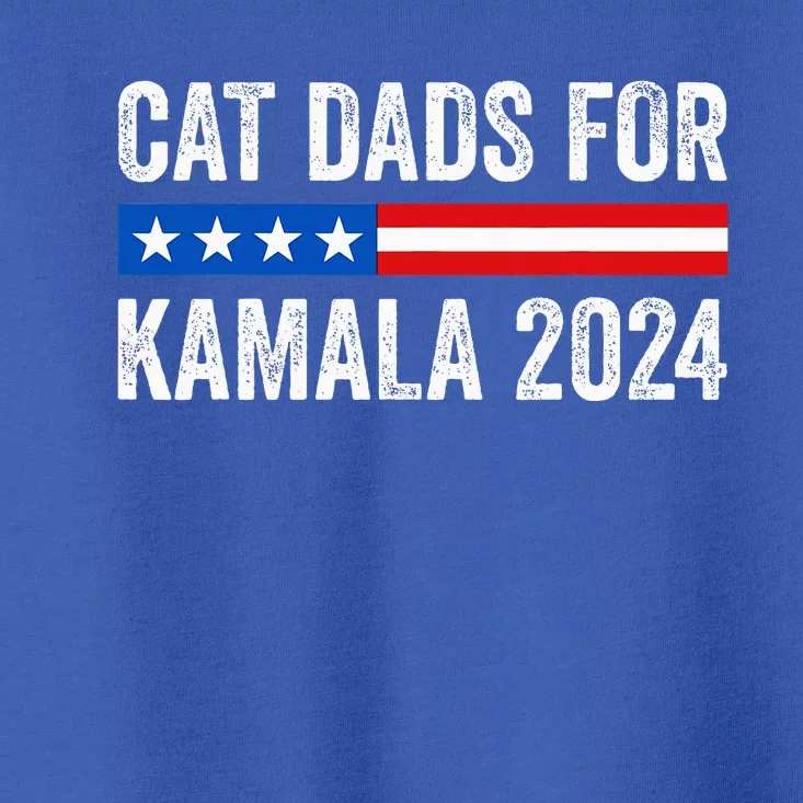 Cat Dads For Kamala Funny Cat Owner 2024 Toddler T-Shirt