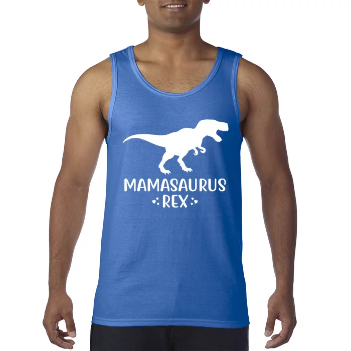 Christmas Dinosaur For Mom And Grandma Mamasaurus Rex Gift Tank Top