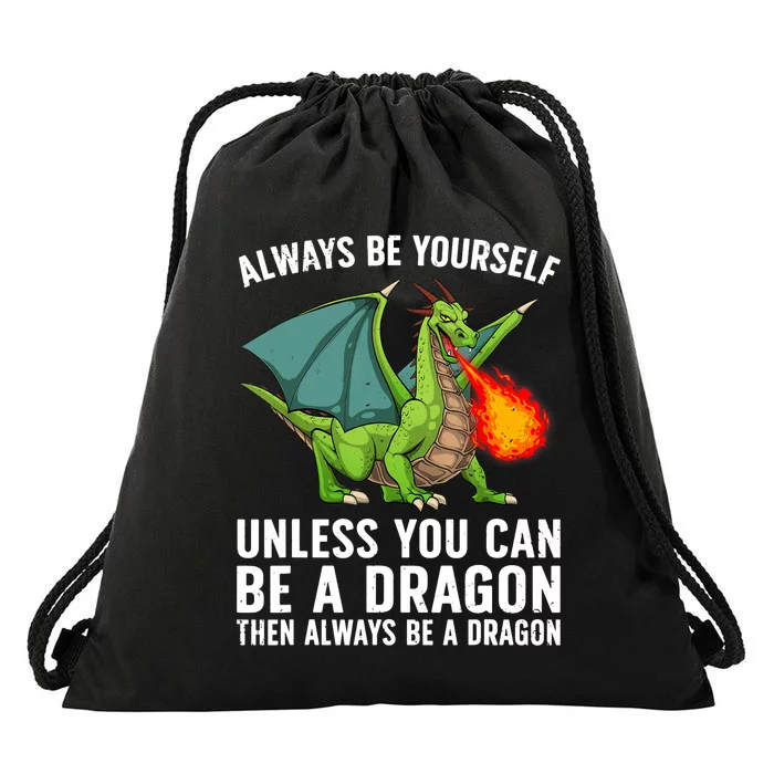 Cool Dragon For Boy Mythical Dragon Lovers Drawstring Bag