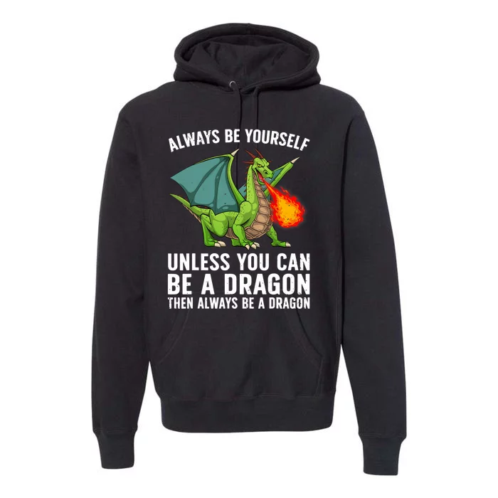 Cool Dragon For Boy Mythical Dragon Lovers Premium Hoodie