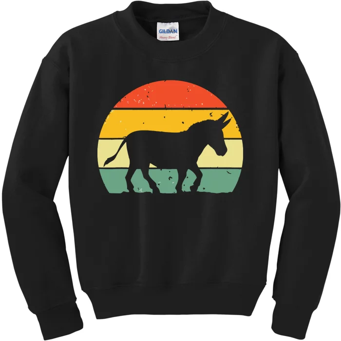 Cool Donkey For Mule Horse Animal Lover Jackass Kids Sweatshirt