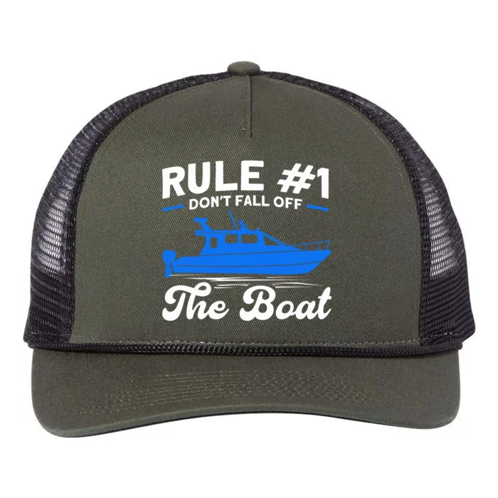 Cruise Dont Fall Off The Boat Family Cruise Lovers Cruising Gift Retro Rope Trucker Hat Cap