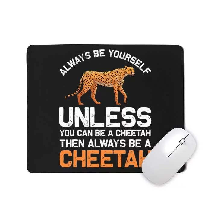 Cheetah Design For Safari Wildlife Mousepad