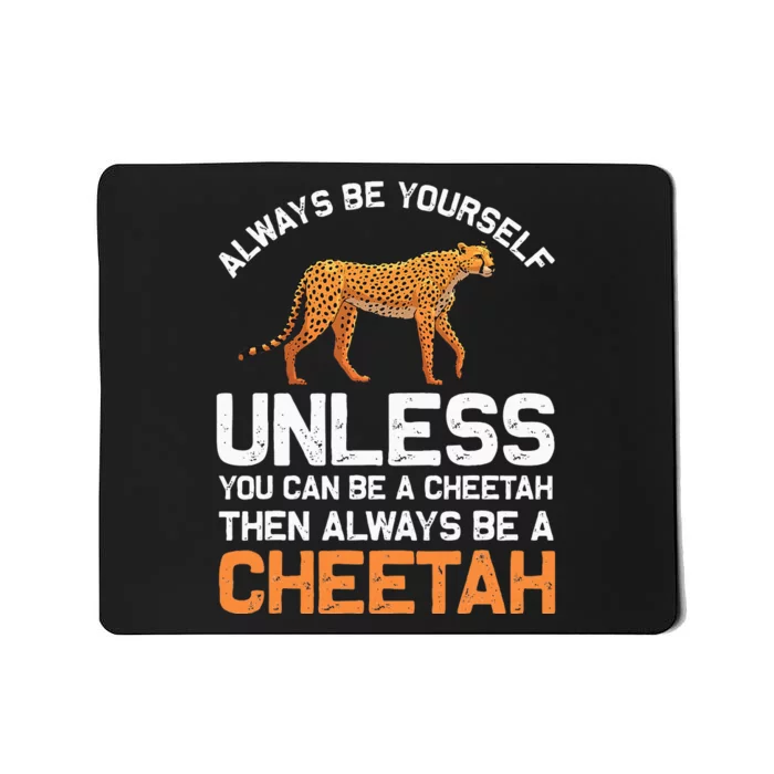 Cheetah Design For Safari Wildlife Mousepad