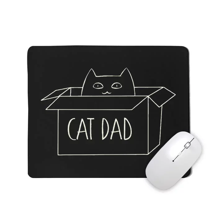 Cat Dad Funny Cat Daddy Fathers Day Mousepad