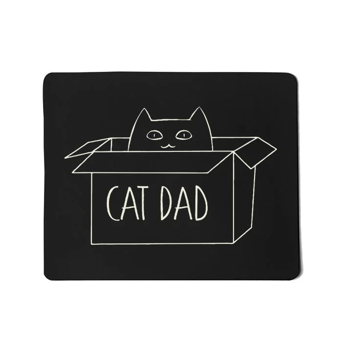 Cat Dad Funny Cat Daddy Fathers Day Mousepad