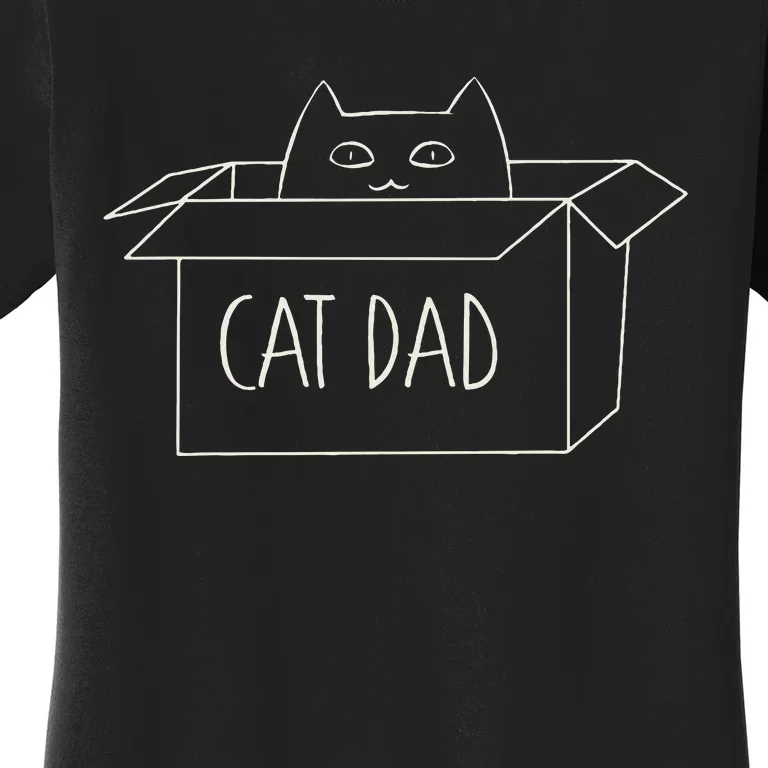 Cat Dad Funny Cat Daddy Fathers Day Women's T-Shirt